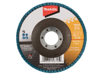 MAKITA KOTOUČ BRUSNÝ 115X22,23MM Z120 (D-74217)