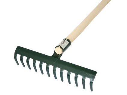 Hrábě R105, 14 zubu, zahradní s násadou 160 cm