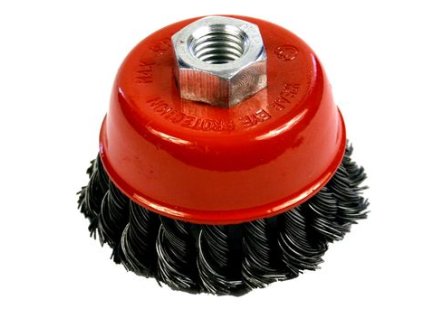 Kartáč STREND Pro TCB-500 075 mm, hrncový, Vrkočová, M14x2, Drát 0,5 mm