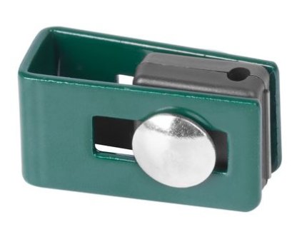 Úchytka Strend Pro EUROSTANDARD, U43, zelená, RAL6005, na plotový panel, bal 5ks