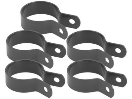 Objímka Strend Pro METALTEC, 38 mm, antracit, RAL7016, na okrúhly stĺpik, bal. 5ks