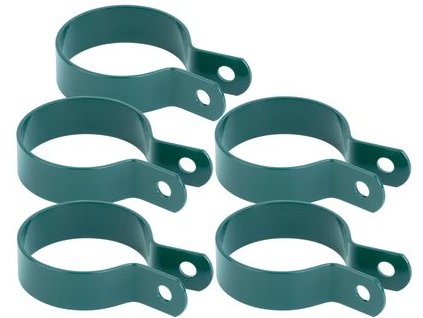 Objímka Strend Pro METALTEC, 48 mm, zelená, RAL6005, na okrúhly stĺpik, bal. 5ks