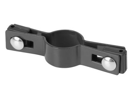 Objímka Strend Pro EUROSTANDARD, 38 mm, priebežná, antracit, RAL7016, na okrúhly stĺpik