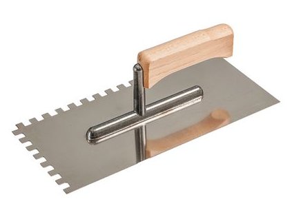 Hladítko Strend Pro Premium, drev. rúčka, 270x130 mm, e08 mm, nerez