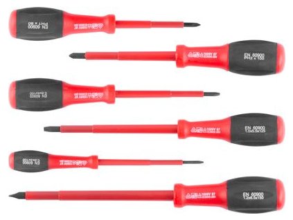 Sada šroubováků STREND Pro SD0104, 6 dílná, 1000 V, elektrikářské