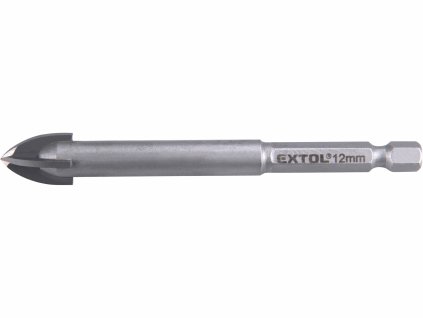 Vrták do skla a keramiky 14mm, šestihranná 1/4" stopka, EXTOL PREMIUM