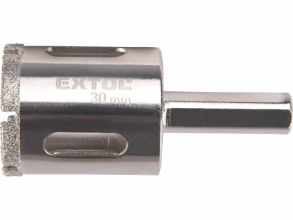 Vrták korunkový diamantový, 30mm, EXTOL PREMIUM