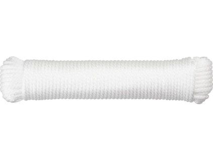 Šňůra Cloth-Line 20 m / 4 mm, PP, bílá
