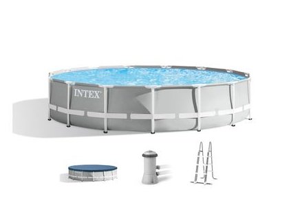 Bazén Intex® Prism Frame Premium 26724, filter, pumpa, rebrík, krycia plachta, spodná plachta, 4,57x1,07 m