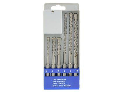 Sada vrtáků STREND PRO SD059, 6-dílná, SDS +, 6-10 mm