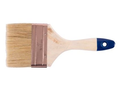 Štětec JA001, 4.0 ", plochý, dřevěný