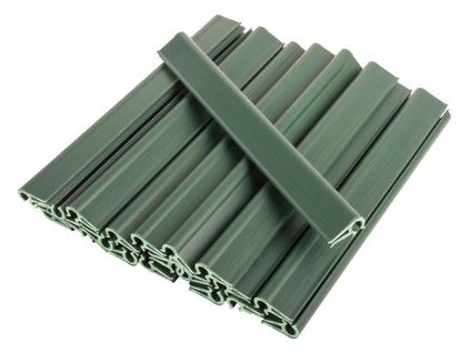 Klipsy Strend Pro EUROSTANDARD, na uchytenie pásky 19cm, zelená, RAL6005, 20 ks