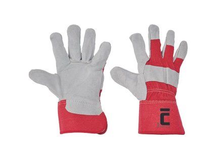 Rukavice EIDER RED 11, červené, kombinované