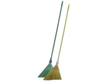 Koště Cleonix 3806, SorgoSkew, žlutá, násada 153 cm, Alu, šikmá