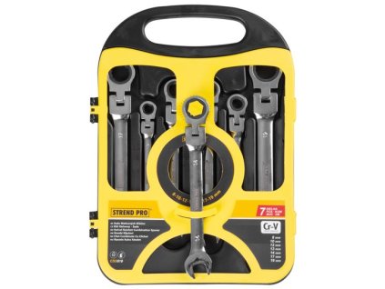 Sada klíčů STREND Pro CSS819, 06 dílná, ráčnová, 8-19 mm