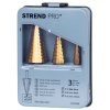 Sada vrtak STREND PRO SS421, 4-12, 4-20, 4-32 mm, TiN, HSS 4241, stupňovité