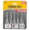 Hlavica Strend Pro MS84, 08 mm, 1/4", držiak bitov s magnetom, bal. 5 ks