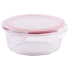 Doza MagicHome BSG3, 0950 ml, 17x7 cm, okrúhla, borosilikátové sklo/PP, Clip