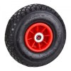 Nafukovacie koleso s guľôčkovým ložiskom pre vozík / fúrik 3.00-4, červené