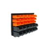Nástenný závesný regál / organizér s 30 boxami na skrutky a náradie KSR30