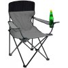 Kempingová / záhradná stolička skladacia, šedá