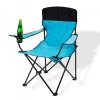 Skládací kempingová/zahradní židle, blankytně modrá