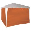 Bočné steny na záhradný pavilón 3x3 m, oranžové, 4 ks