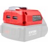 Adaptér USB pre Share20V akumulátor, 2x USB 5V/2A, EXTOL PREMIUM