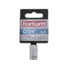 hlavice nástrčná 1/4 ", 10mm, L 25mm, FORTUM