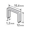 spony, balení 1000ks, 12mm, 10,6x0,52x1,2mm, EXTOL PREMIUM