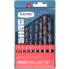 vrtáky do dřeva, sada 8ks, O 3-10mm, CrV, EXTOL PREMIUM