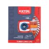 kotouč diamantový řezný, turbo Long Life - suché i mokré řezání, 125x22,2x2,3mm, EXTOL PREMIUM