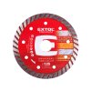 kotouč diamantový řezný, turbo Long Life - suché i mokré řezání, 125x22,2x2,3mm, EXTOL PREMIUM