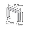 spony, balení 1000ks, 14mm, 11,3x0,52x0,70mm, EXTOL PREMIUM