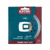 kotouč diamantový řezný, turbo Fast Cut, suché i mokré řezání, O 115x22,2x2mm, EXTOL INDUSTRIAL