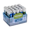 baterie zink-chloridové, 20ks, 1,5V AAA (R03), EXTOL ENERGY