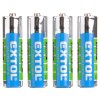 baterie zink-chloridové, 4ks, 1,5V AA (R6), EXTOL ENERGY