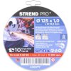 Kotúč Strend Pro 125x1,0x22,2 mm, rezný na kov, bal 10 ks