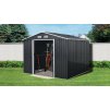 Domček Strend Pro, záhradný, plech, antracit, 291x291x214 cm