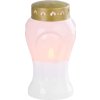 Kahanec MagicHome TG-26, s LED sviečkou, na hrob, biely, 10x17 cm, (súčasť balenia 2xAA)