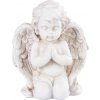 Dekorácia MagicHome, Anjel modliaci, polyresin, na hrob, 9x7,5x11 cm