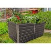 Záhon Strend Pro Garden, vyvýšený, 80x160x77 cm, kov, EXTRA PEVNÝ