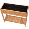 Záhon Strend Pro Garden, 89x33x76 cm, so spodnou policou, drevo, vyvýšený, s nohami
