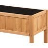 Záhon Strend Pro Garden, 89x33x76 cm, so spodnou policou, drevo, vyvýšený, s nohami