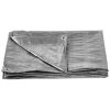Plachta Tarpaulin Medium 6x10 m, 100 g/m, zakrývacia, SILVER, strieborná, s okami