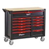 Dielenský vozík s 377-dielnou súpravou náradia Sergio, čierna/červená