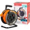 Kábel Strend Pro DG-FB04 predlžovací, L-15 m, na bubne, prierez 1,5 mm2