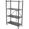 Regál Racks RAW4T, kovový, 4 police, 1270x720x340 mm, max. 50 kg/polica, prenosný