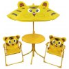 Set LEQ MELISENDA Tigre, tiger, slnečník 105 cm, stôl 50 cm, 2 stoličky, detský