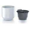 Kvetináč HEOS 390x440 mm, biely, vložka